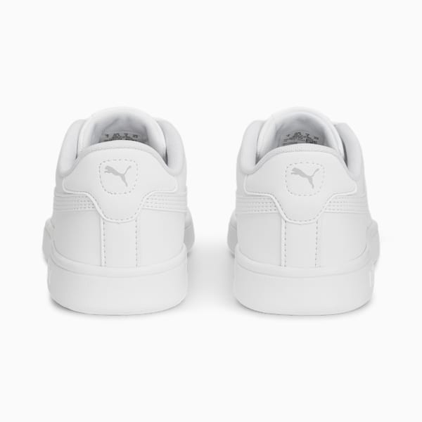 Smash 3.0 Leather Sneakers Youth, PUMA White-Cool Light Gray, extralarge-GBR