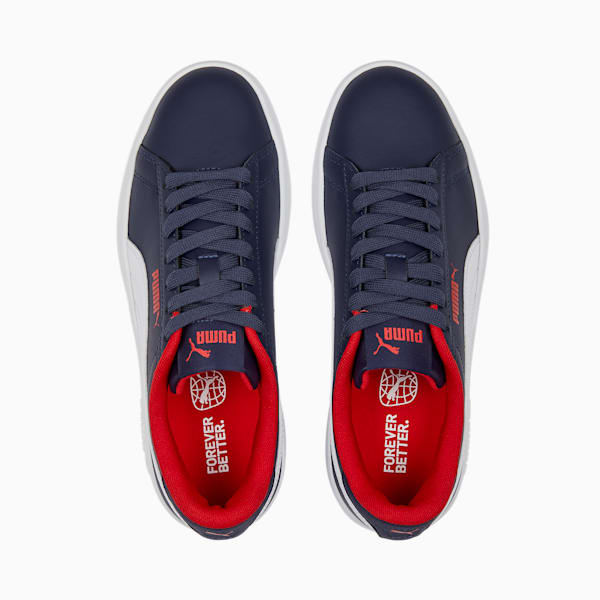 Tenis juveniles Smash 3.0, PUMA Navy-PUMA White-For All Time Red, extralarge