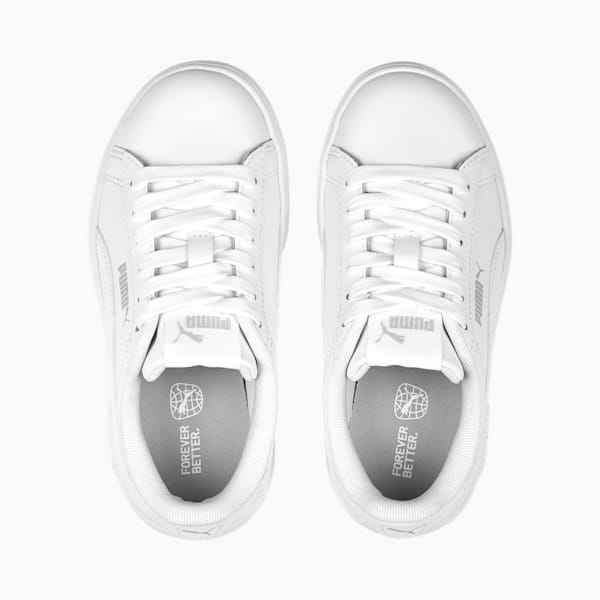Smash 3.0 L Shoes Kids, PUMA White-Cool Light Gray, extralarge-GBR