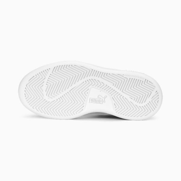 Smash 3.0 Leather V Sneakers Kids, PUMA Black-PUMA White, extralarge-GBR