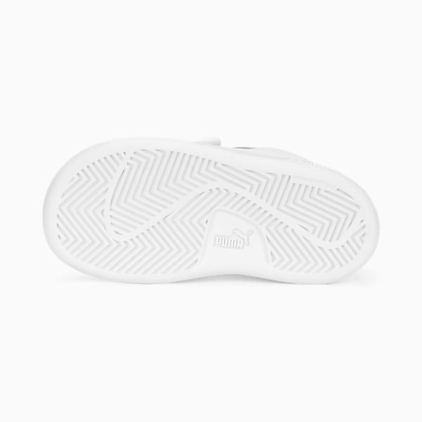 Smash 3.0 Leather V Toddlers' Sneakers, PUMA White-Cool Light Gray, extralarge