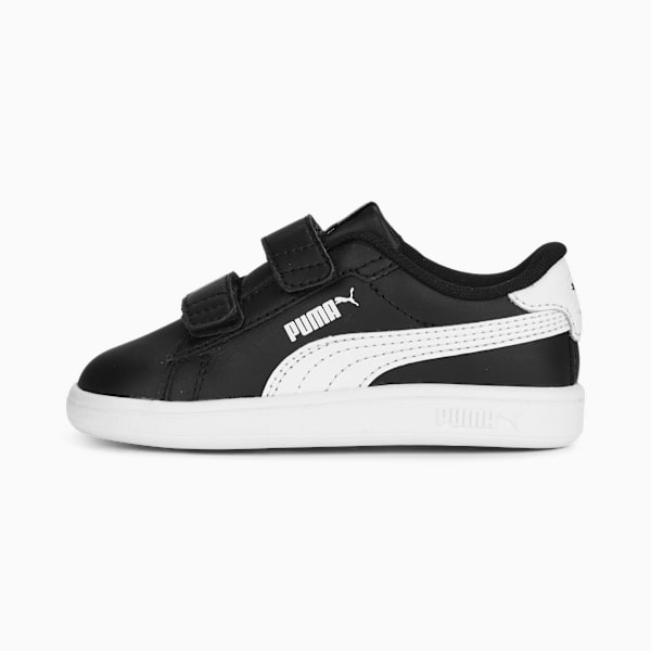 Smash 3.0 Leather V Sneakers Baby, PUMA Black-PUMA White, extralarge-GBR