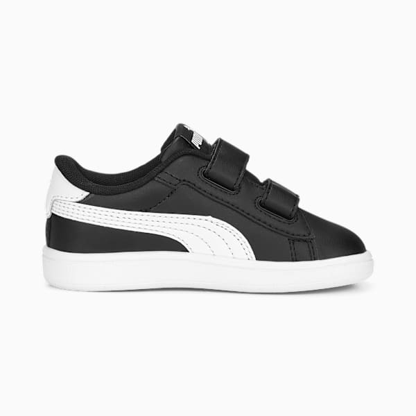 Smash 3.0 Leather V Sneakers Baby, PUMA Black-PUMA White, extralarge-GBR
