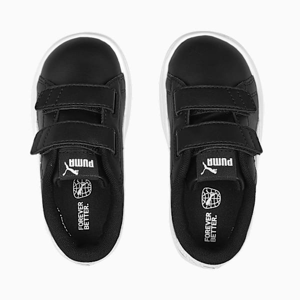 Smash 3.0 Leather V Sneakers Baby, PUMA Black-PUMA White, extralarge-GBR