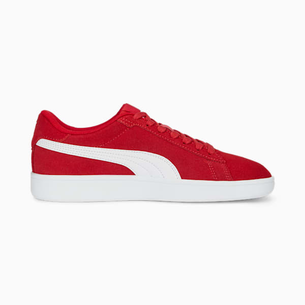 Smash 3.0 Suede Big Kids' Sneakers, For All Time Red-PUMA White, extralarge