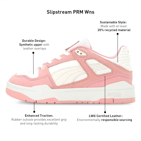 Slipstream PRM Women's Sneakers, Future Pink-Warm White, extralarge-IND