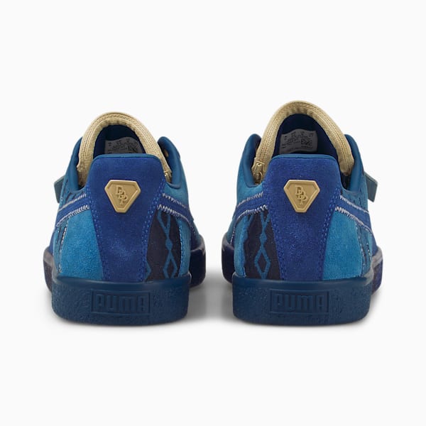 Tenis PUMA x DAPPER DAN Clyde Pre-Game Runway, Blazing Blue-Blazing Blue-Lake Blue, extralarge