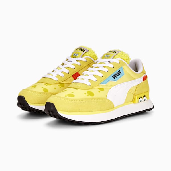 キッズ PUMA x スポンジ・ボブ フューチャー ライダー スニーカー 22-25cm, Lucent Yellow-PUMA White, extralarge-JPN