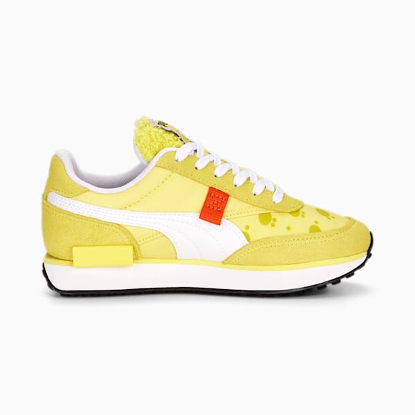 PUMA x SPONGEBOB Future Rider Youth Sneakers, Lucent Yellow-PUMA White, extralarge-IND