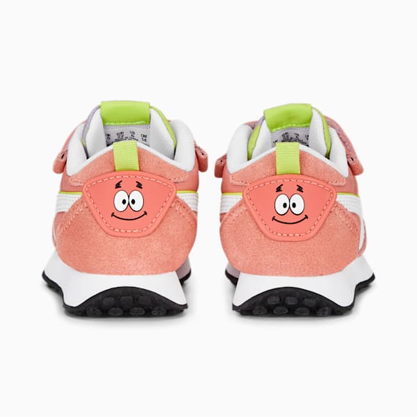 Zapatos deportivos PUMA x SPONGEBOB Rider FV para bebés, Carnation Pink-PUMA White, extragrande