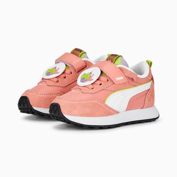 PUMA x SPONGEBOB Rider FV Toddlers' Sneakers, Carnation Pink-PUMA White, extralarge