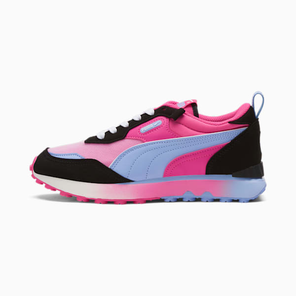 Rider FV Muted Martians Women's Sneakers, PUMA Black-Intense Lavender-Glowing Pink