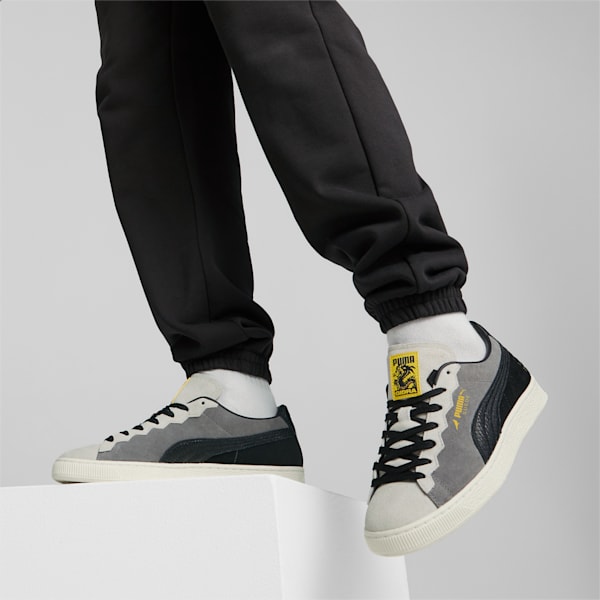 PUMA x STAPLE Suede 2 Sneakers, Flat Light Gray-Cool Dark Gray, extralarge-IND