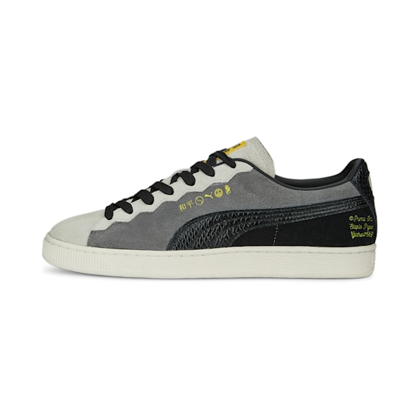 PUMA x STAPLE Suede 2 Sneakers, Flat Light Gray-Cool Dark Gray, extralarge-IND