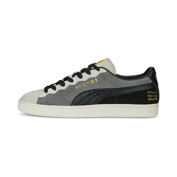 PUMA x STAPLE Suede 2 Unisex Sneakers, Flat Light Gray-Cool Dark Gray, extralarge-IND
