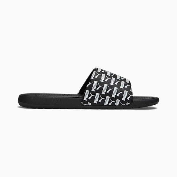 Cool Cat 2.0 All Over Print Men's Slides, PUMA Black-PUMA White, extralarge