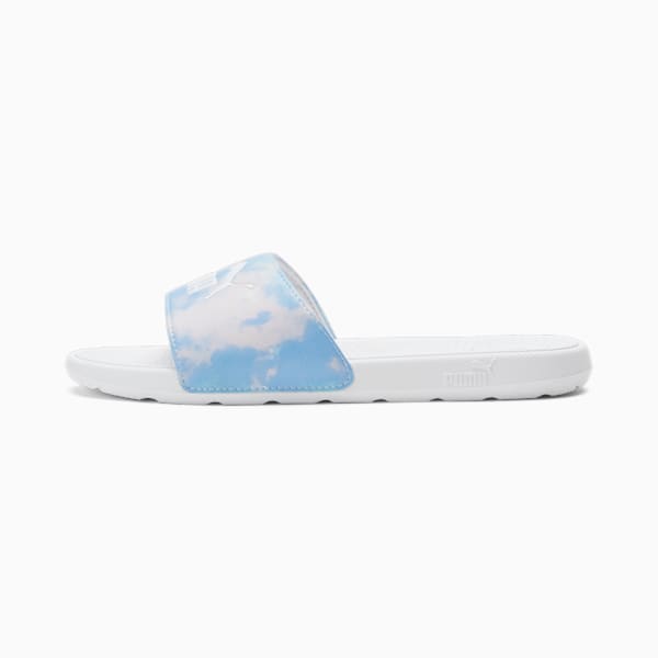 Cool Cat 2.0 Women's Slides, Pearl Pink-Day Dream-Hero Blue-PUMA White, extralarge