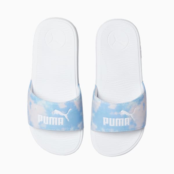 Cool Cat 2.0 Women's Slides, Pearl Pink-Day Dream-Hero Blue-PUMA White, extralarge