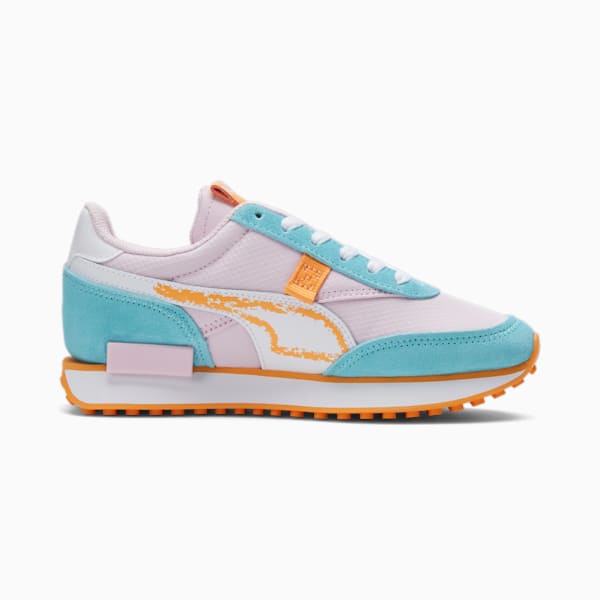 Future Rider Spring Sketchbook Big Kids' Sneaker , Pearl Pink-PUMA White, extralarge