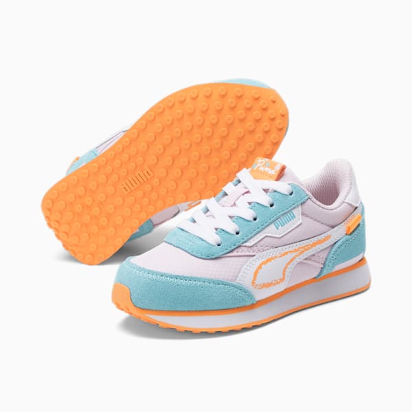 Future Rider Spring Sketchbook Little Kids' Sneakers, Pearl Pink-PUMA White, extralarge