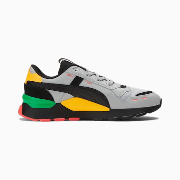 RS 2.0 Block Party Sneakers, Cool Light Gray-PUMA Black-Yellow Sizzle, extralarge
