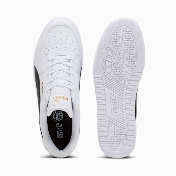 Tenis Caven 2.0, PUMA White-PUMA Black-Gold, extralarge