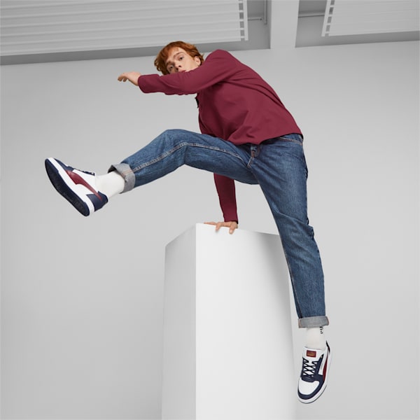 Caven 2.0 Sneakers, PUMA White-Dark Jasper-PUMA Navy-Gold, extralarge-IND