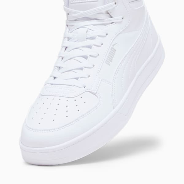 Caven 2.0 Mid Unisex Sneakers, PUMA White-PUMA Silver, extralarge-IND