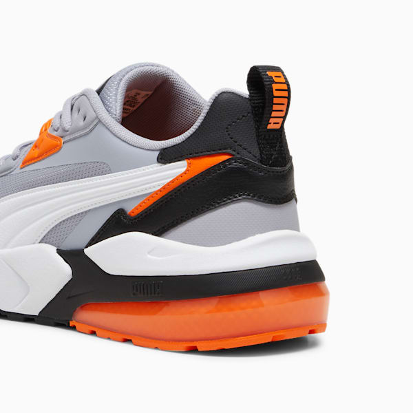 Puma grey and orange shoes sales