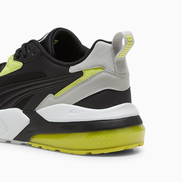 Vis2K Men's Sneakers, PUMA Black-PUMA Black-Lime Sheen, extralarge