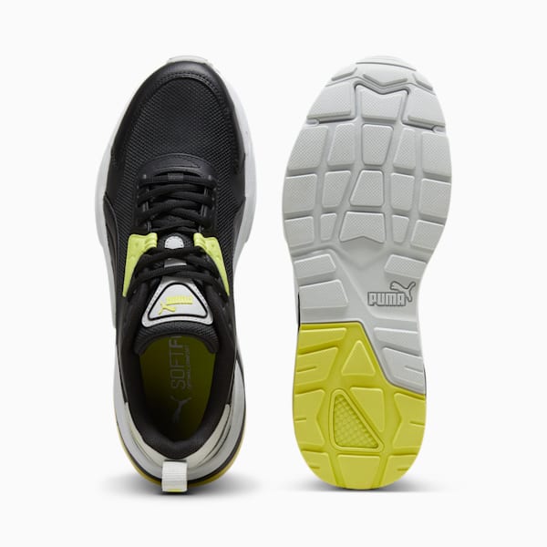 Vis2K Men's Sneakers, PUMA Black-PUMA Black-Lime Sheen, extralarge