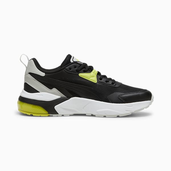 Vis2K Men's Sneakers, PUMA Black-PUMA Black-Lime Sheen, extralarge