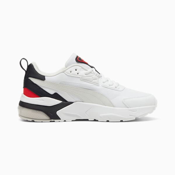 Vis2K Men's Sneakers, PUMA White-Feather Gray-For All Time Red, extralarge