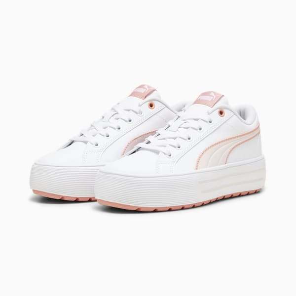 Tenis para mujer Kaia 2.0, PUMA White-Frosty Pink-Poppy Pink, extralarge