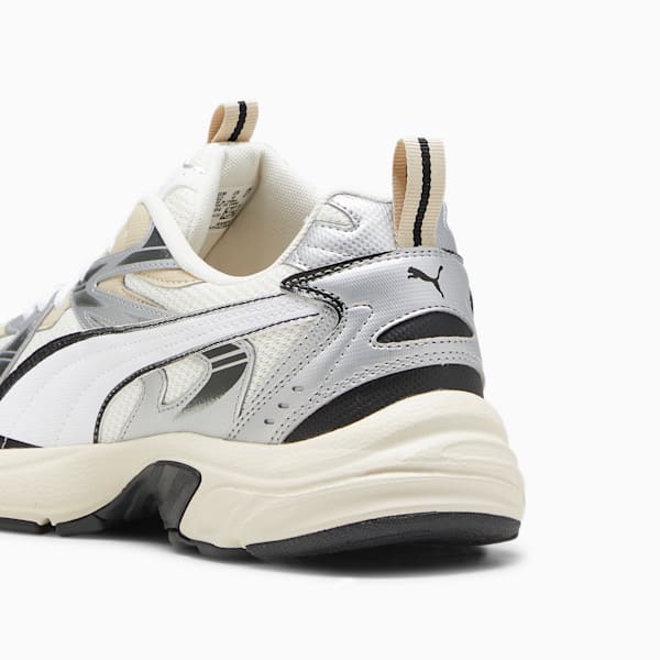 Milenio Tech Men's Sneakers, Warm White-PUMA White-PUMA Silver, extralarge
