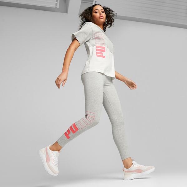 Runtamed Platform Women's Sneakers, Feather Gray-Future Pink-PUMA White-Frosty Pink-Warm White, extralarge