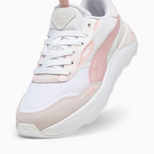 Runtamed Platform Women's Sneakers, Feather Gray-Future Pink-PUMA White-Frosty Pink-Warm White, extralarge