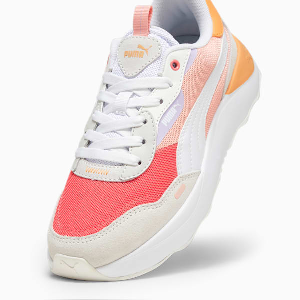 Runtamed Platform Women's Sneakers, Poppy Pink-PUMA White-Electric Blush-Warm White, extralarge