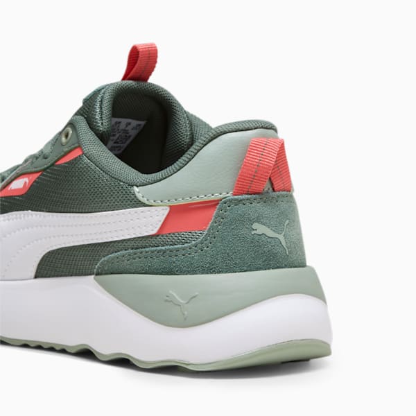 Tenis Runtamed Platform para mujer, Green Fog-PUMA White-Myrtle-Electric Blush, extralarge