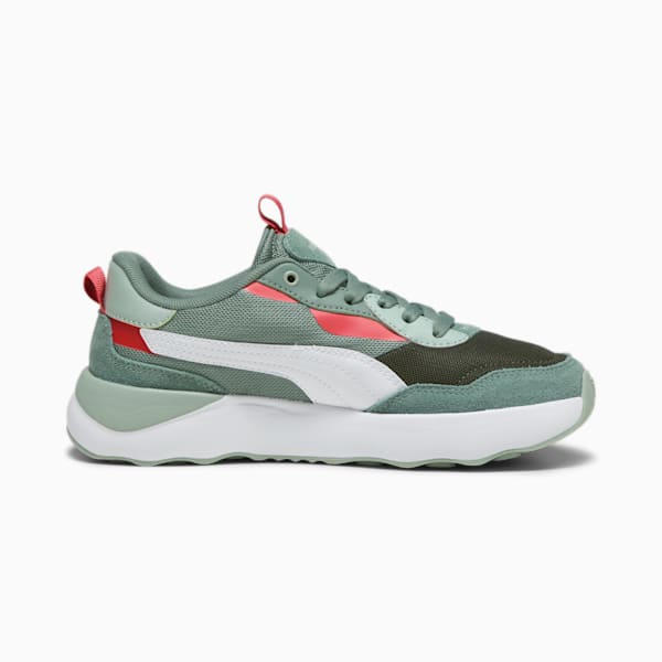 Tenis Runtamed Platform para mujer, Green Fog-PUMA White-Myrtle-Electric Blush, extralarge