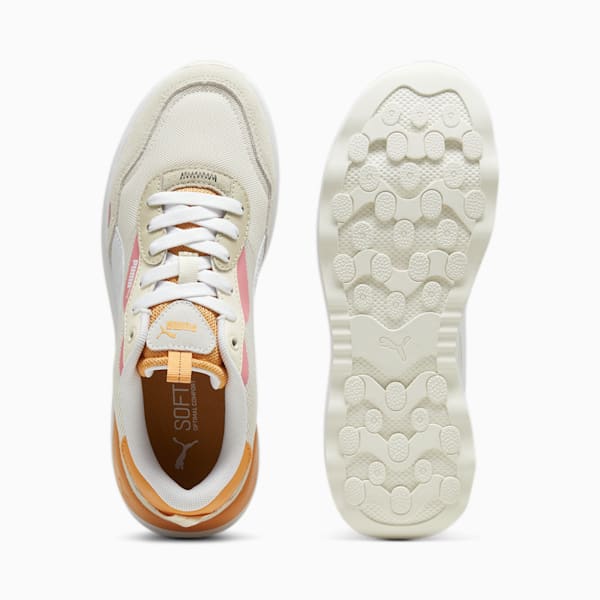 ウィメンズ ランテイムド プラットフォーム スニーカー, Putty-PUMA White-Warm White-Clementine-Passionfruit, extralarge-JPN