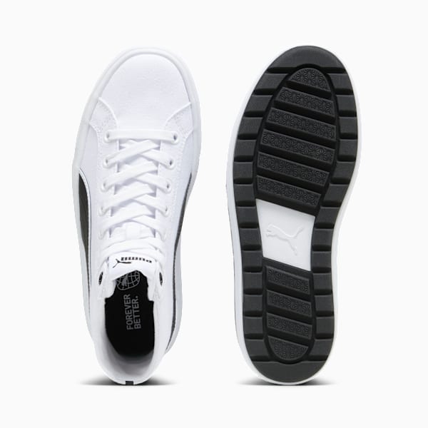 Kaia 2.0 Women's Mid Top Sneakers, PUMA White-PUMA Black, extralarge
