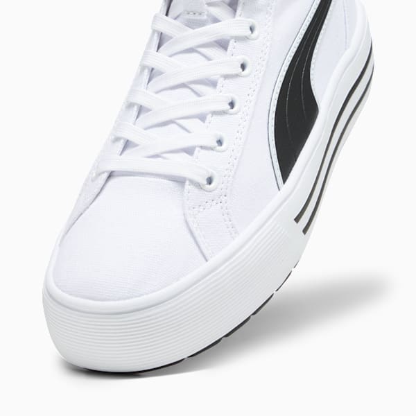 Kaia 2.0 Women's Mid Top Sneakers, PUMA White-PUMA Black, extralarge
