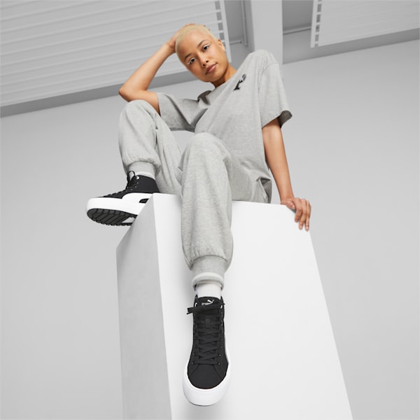 Kaia 2.0 Mid Women's Sneakers, PUMA Black-PUMA White, extralarge
