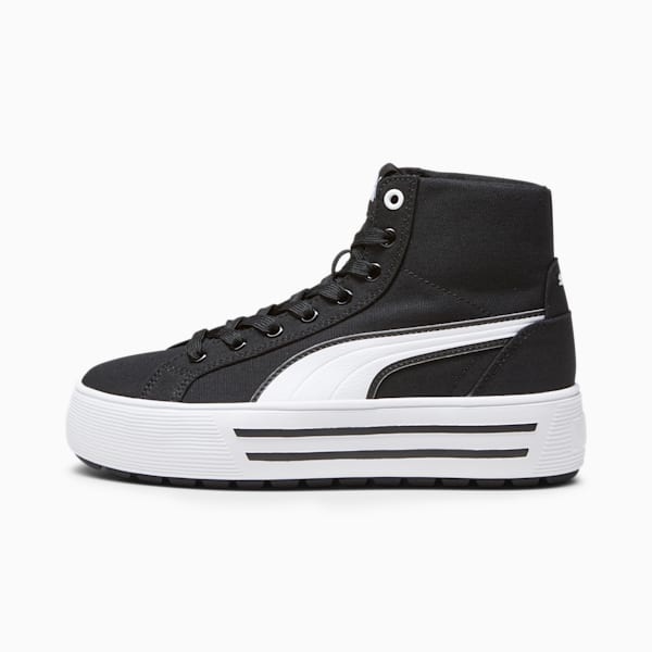 Kaia 2.0 Mid Women's Sneakers, PUMA Black-PUMA White, extralarge