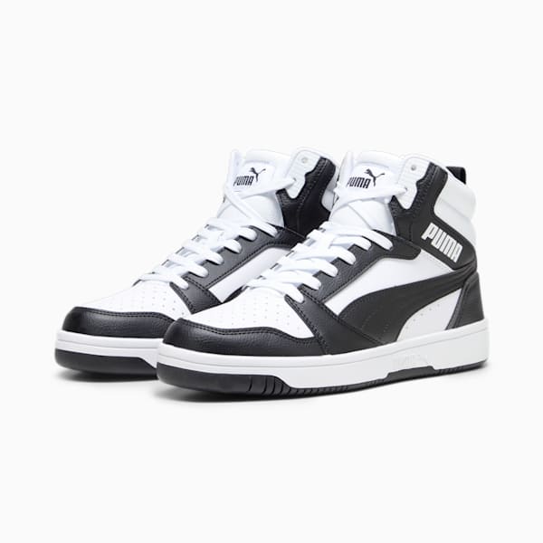 Sneakers Rebound, PUMA White-PUMA Black-Shadow Gray-PUMA White, extralarge