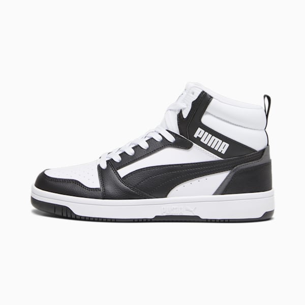 Sneakers Rebound, PUMA White-PUMA Black-Shadow Gray-PUMA White, extralarge