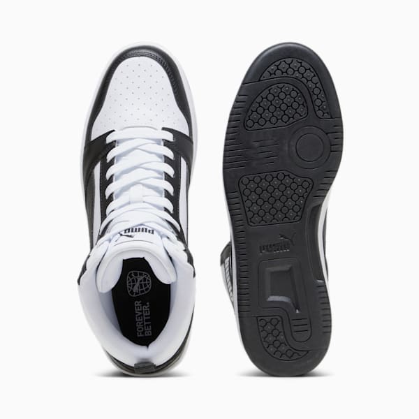 Sneakers Rebound, PUMA White-PUMA Black-Shadow Gray-PUMA White, extralarge