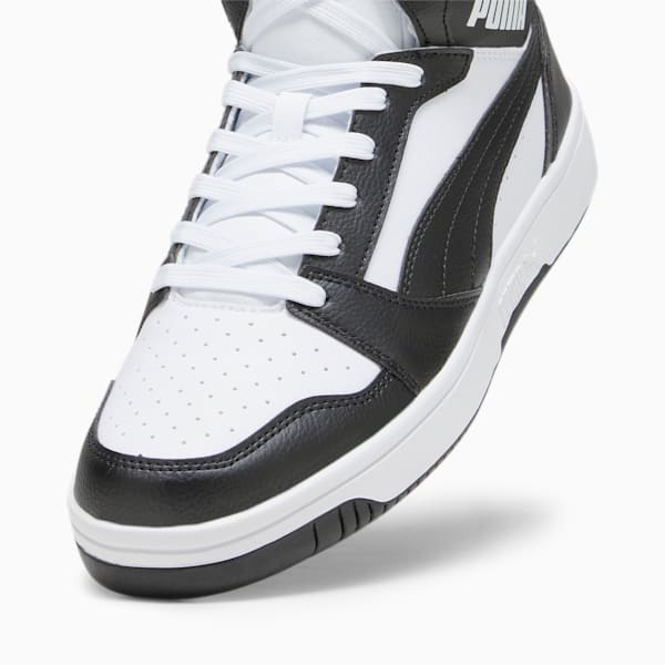 Sneakers Rebound, PUMA White-PUMA Black-Shadow Gray-PUMA White, extralarge