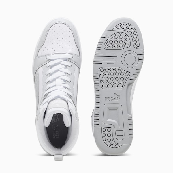 Rebound Sneakers, PUMA White-Ash Gray, extralarge